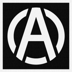 Anarchie 2 - Patch à coudre - 9x9cm