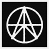 Anarcho Peace - Patch à coudre - 9x9cm