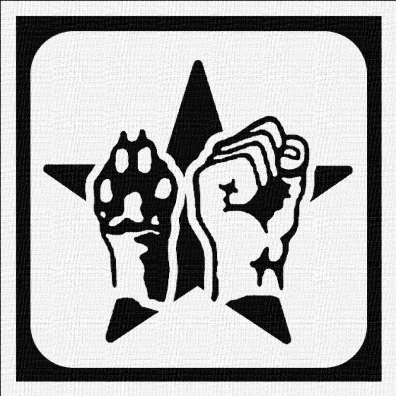 Poing & Pate - Patch à coudre - 9x9cm