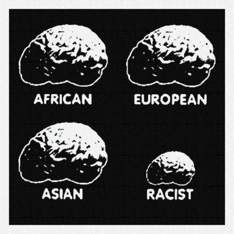 Cerveaux - Patch à coudre - 9x9cm