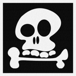 Gribouillette - Patch à coudre - 9x9cm