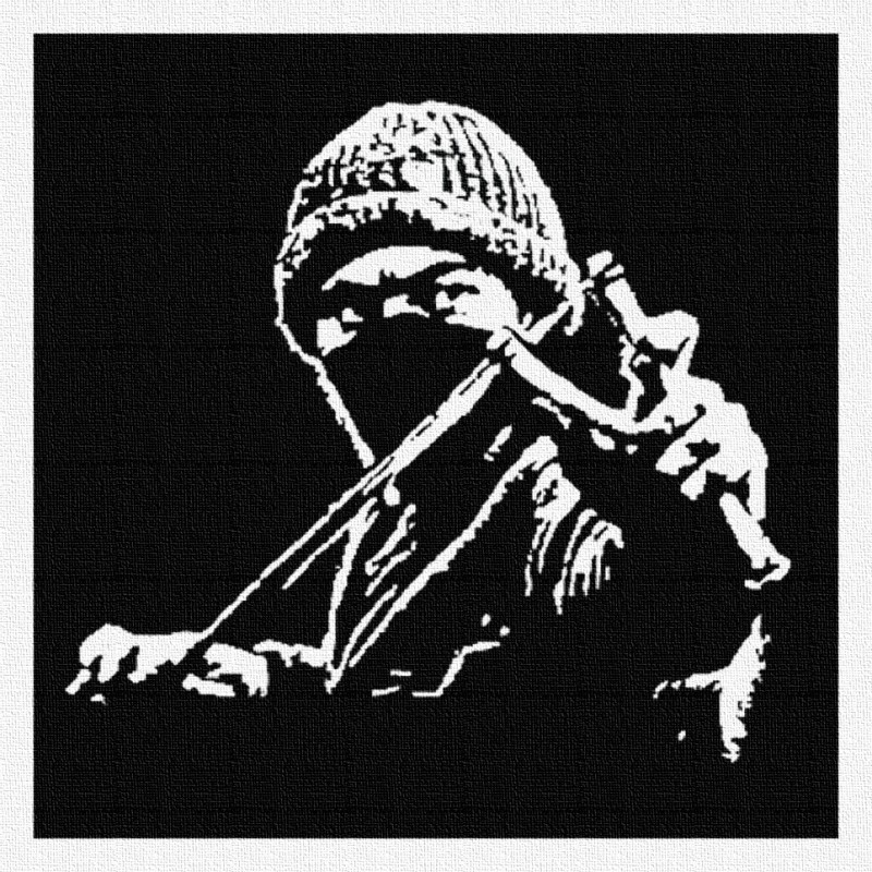 Guerilla Urbaine - Patch à coudre - 9x9cm