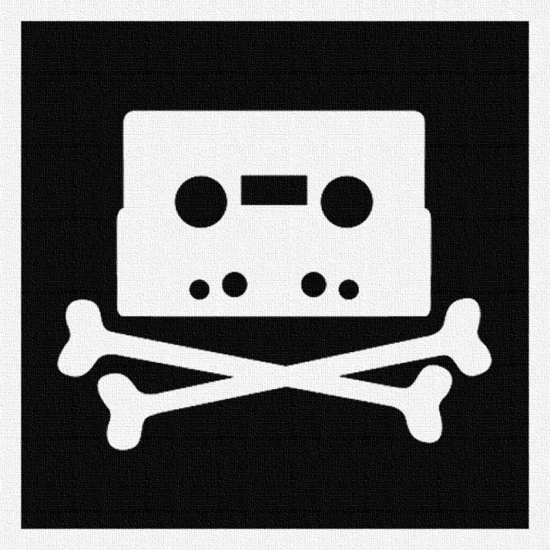 K7 Pirate - Patch à coudre - 9x9cm