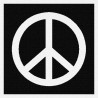Peace & Love - Patch à coudre - 9x9cm
