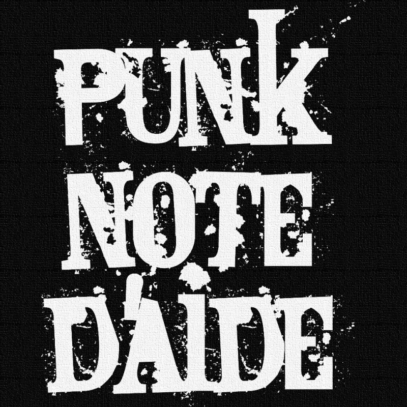 Punk's Note d'Aide - Patch à coudre - 9x9cm