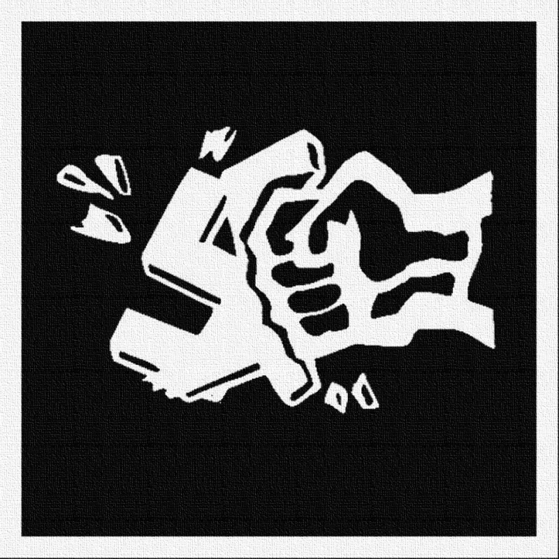 Smash Fascism 1 - Patch à coudre - 9x9cm