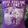 Nous voulons la lune - Fille, T-shirt Bio Equitable violet