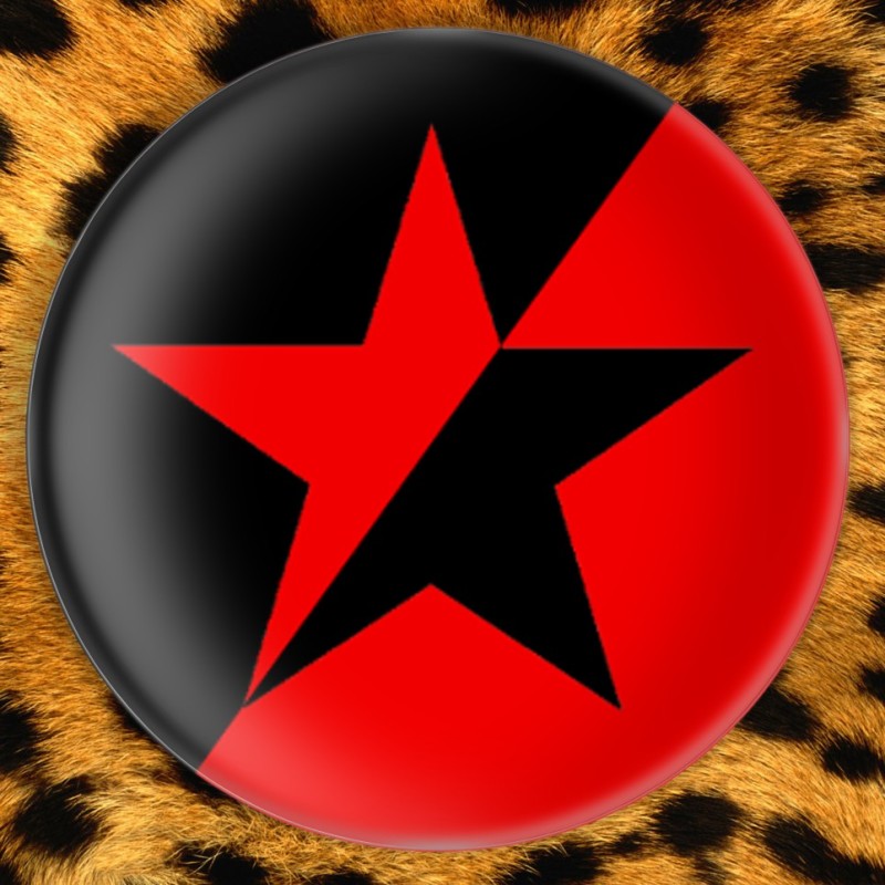 Etoile Noire & Rouge - Magnet Ø25mm