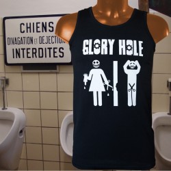 Glory Hole, homme, debardeur noir