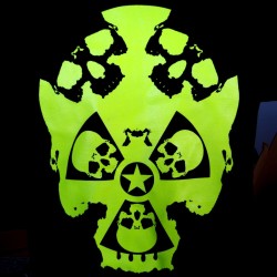 FuckUShimaSkull - t-shirt homme bio gris anthracite