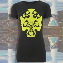 FuckUShima - t-shirt gris bio-équitable femme