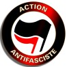 ACTION ANTIFASCISTE stickers vinyle 8x8cm