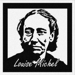 LOUISE MICHEL - Patch à coudre - 9x9cm