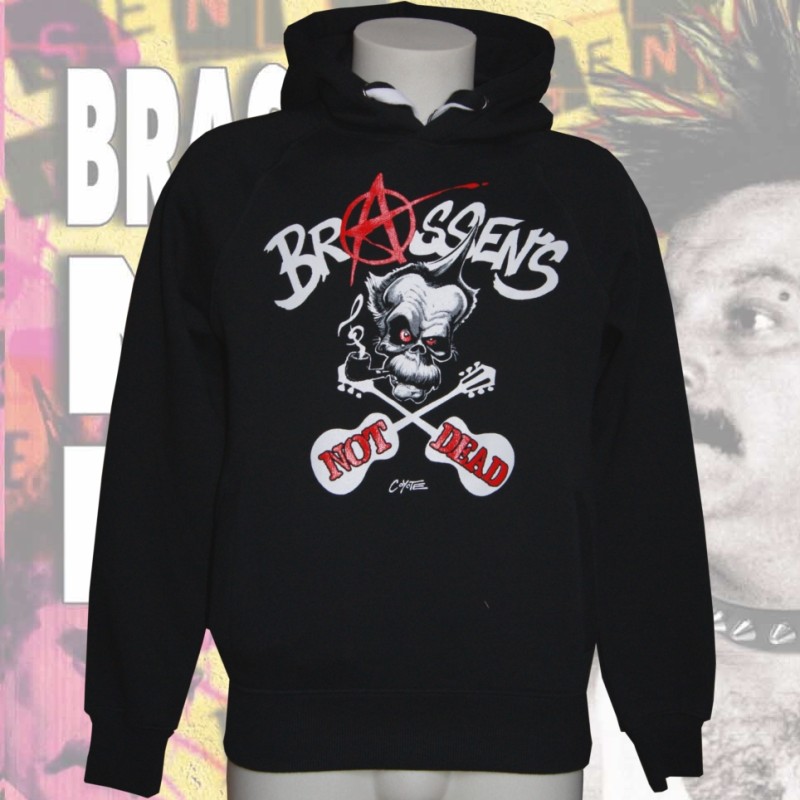 BRASSEN'S NOT DEAD "Coyote 2" sweat capuche unisexe en coton bio-equitable