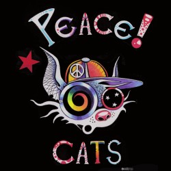 PEACE CATS t-shirt Homme bio-équitable 