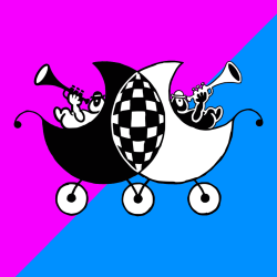 SKALANDAU body bébé bleu bio équitable