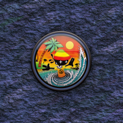 BADGE RASTA par Cosmix Mat