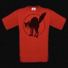 Chat Noir, t-shirt homme rouge