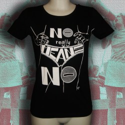 NO MEANS NO t-shirt féminin en coton bio-équitable