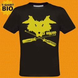 Le Renard, t-shirt bio, homme, noir