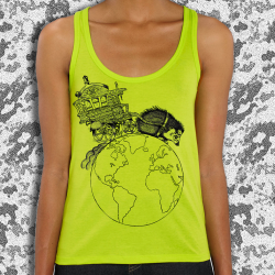 NIGLOBOHEM vert Debardeur feminin