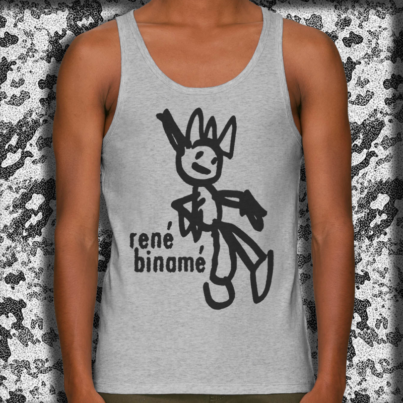 ANARTISANART Les mauvais garçons font bonne impression RENÉ BINAMÉ Petit Keupon débardeur masculin en coton bio-équitable
