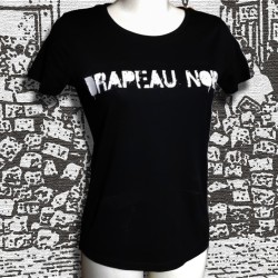 Drapeau Noir t-shirt taille féminine