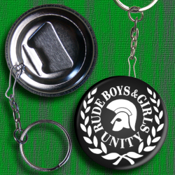 ANARTISANART les mauvais garçon font bonne impression RUDE BOYS &GIRLS UNITY decapsuleur porte clé