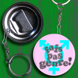 ANARTISANART le mauvais garçon font bonne impression FAIS PAS GENRE decapsuleur porte clé