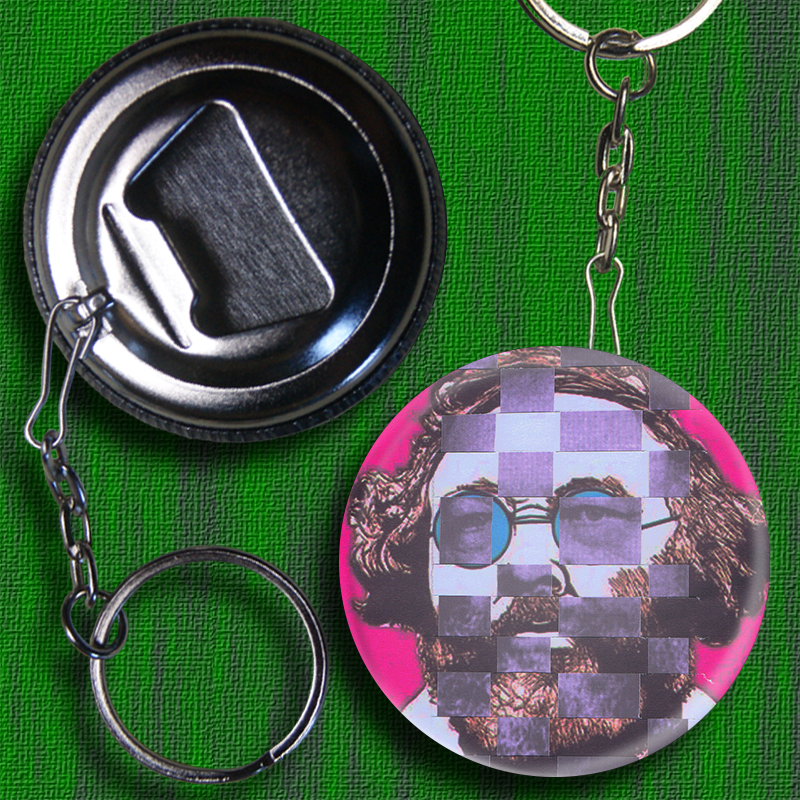 ANARTISANART les mauvais garçons font bonne impression BAKOUNINE DECAPSULEUR PORTE CLE