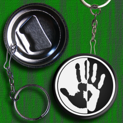 ANARTISANART les mauvais garçons font bonne impression ANTIFA HAND DECAPSULEUR PORTE CLE