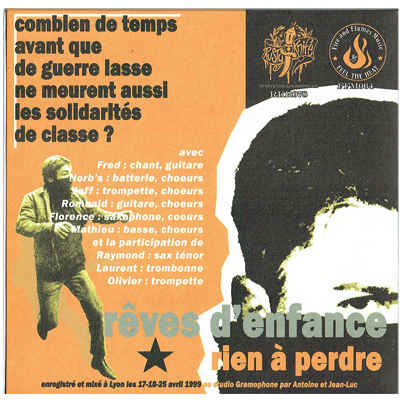ANARTISANART-Les mauvais garçons font bonne impression LES PARTISANS "rêves d'enfance et rien à perdre" vinyle 45t