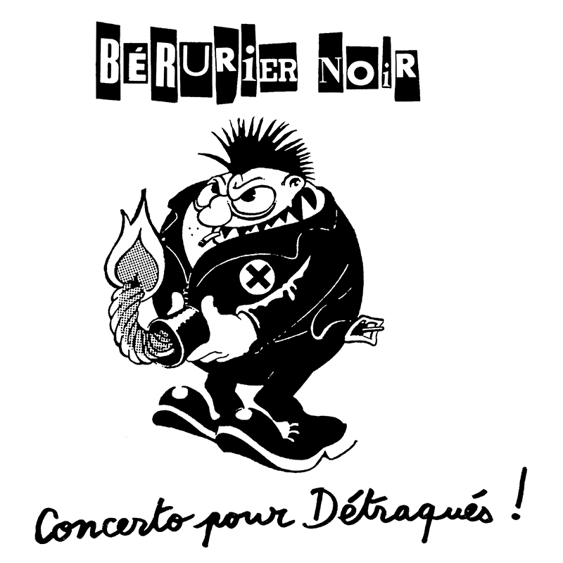 ANARTISANART Les mauvais Garçons font bonne impression BERURIER NOIR Concerto pour détraqués t-shirt rayé taille masculine en co