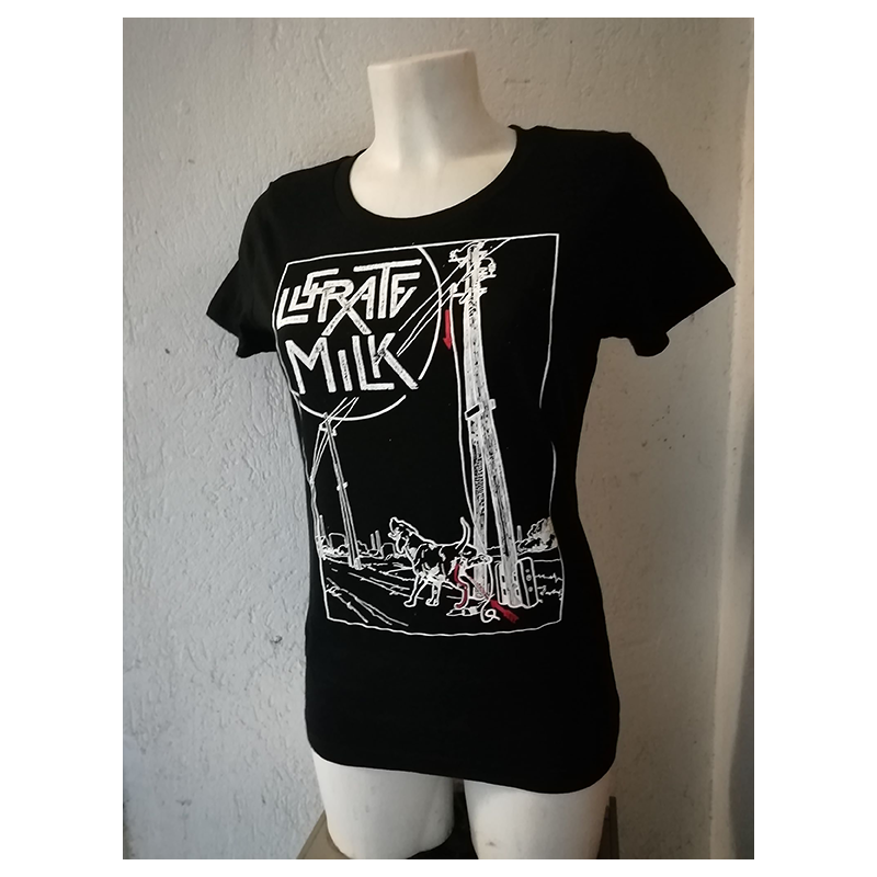 ANARTISANART Les mauvais garçons font bonne impression LUCRATE MILK t-shirt taille femme bio-équitable