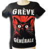 DROOKER Grève Générale t-shirt féminin en coton bio équitable