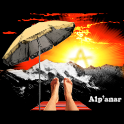 ALPANAR t-shirt taille unisexe en coton bio-equitable