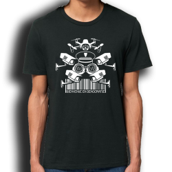 BIENVENUE EN DÉMOCRATIE t-shirt taille masculine en coton bio-équitable