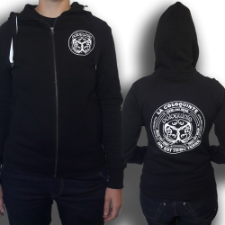 Les Mauvais Garcons Fond Bonne Impression Coloquinte Sweat Zip Unisexe coton-bio équitable