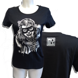 ANARTISANART RNST Même pas peur T-shirt Femme en coton bio-équitable