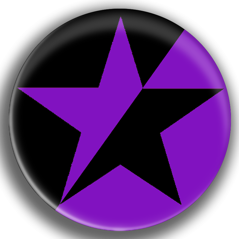 ÉTOILE ANARCHA-FÉMINISTE Badge Ø59mm