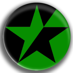 ÉTOILE ÉCO-ANARCHISTE Badge Ø25mm