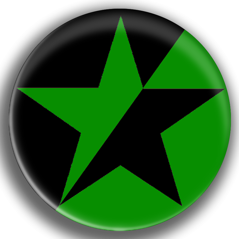 ÉTOILE ÉCO-ANARCHISTE Badge Ø25mm