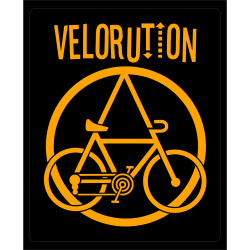 VELORUTION Stickers 8cm orange
