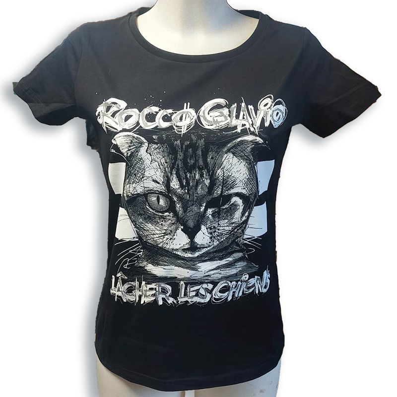 ROCCO GLAVIO Lâchez les chiens t-shirt féminin en coton bio-équitable