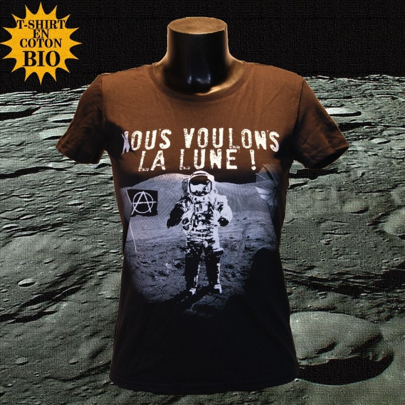 Nous voulons la Lune - t-shirt bio femme - Photo
