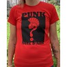 ANARTISANART les mauvais garcons font bonne impression PUNK'S NOTE D'AIDE t-shirt taille féminine en coton bio équitable