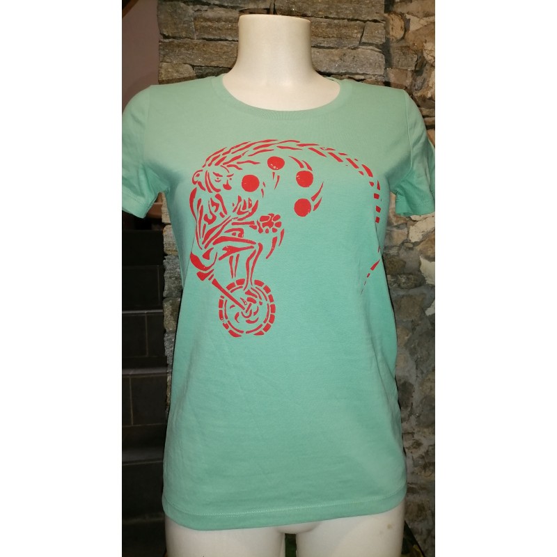 La JONGLEUSE MONOCYCLE t-shirt féminin en coton bio-equitable