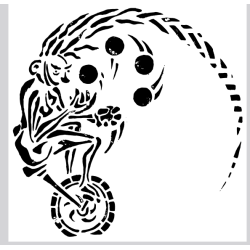 ANARTISANART Les mauvais garçons font bonne impression La Jongleuse monocycle DEBARDEUR FEMME en coton bio-equitable