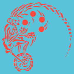 La JONGLEUSE MONOCYCLE t-shirt unisexe en coton bio-equitable