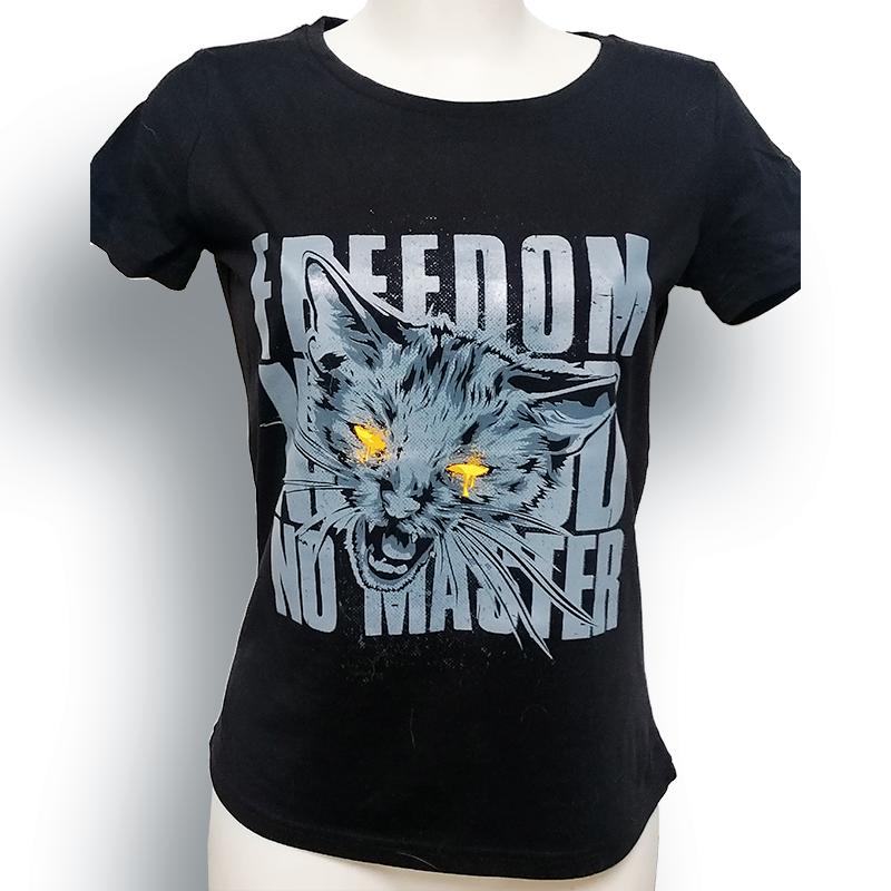 RNST CHAT LIBERTAIRE t-shirt féminin en coton bio